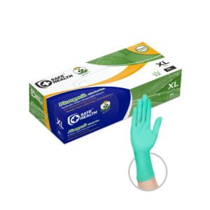 Aloe-Infused HD Green Vinyl Disposable Gloves - Box of 90, XL