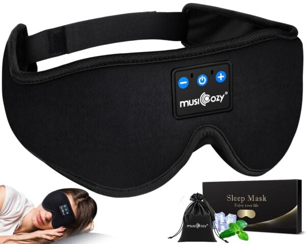 Enjoy Peaceful Sleep Anywhere with MUSICOZY Sleep Headphones Bluetooth 5.2 Headband