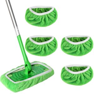 Upgrade Your Cleaning Game with 4 Pack Reusable Microfiber Mop Pads for Swiffer Sweeper