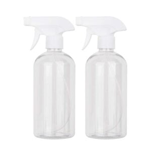 16.9 oz Clear Plastic Spray Bottles - Refillable, Versatile, and Durable (2 Pack)