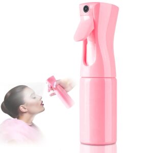 Elegant Pink Ultra Fine Mist Spray Bottle for Hair, Home, and More