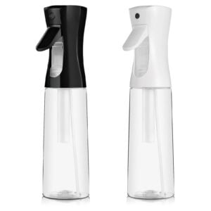 Innovative 2-Pack Continuous Spray Bottles for Hair and Home Essentials (10.1oz/300ml) - Fine Mister Sprayer for Hairstyling, Cleaning, and Beyond