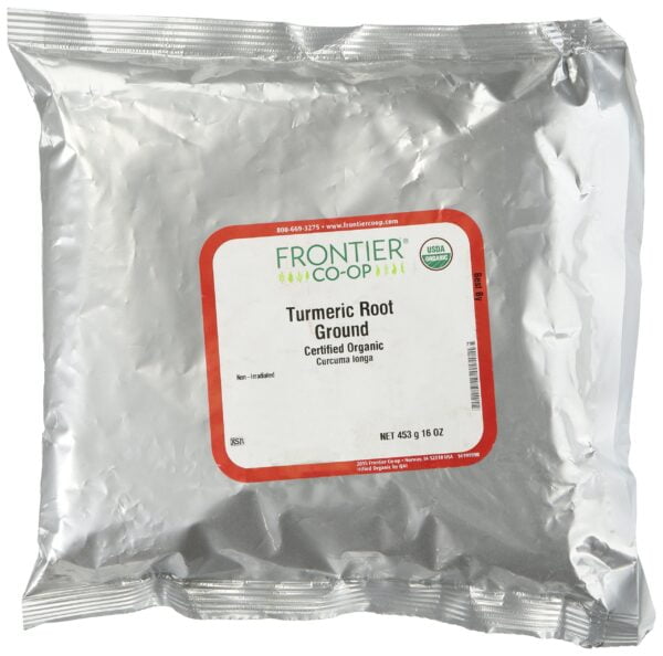 Golden Harvest Turmeric Root Powder - Premium Organic Fair Trade Blend, 1 lb